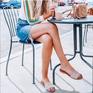 Treasure and Bond Mere flat slide sandal 8.5